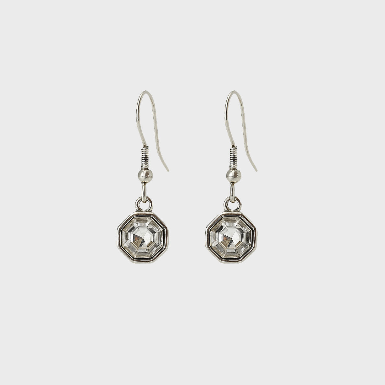 SWAROVSKI CRYSTAL EARRINGS ROUND