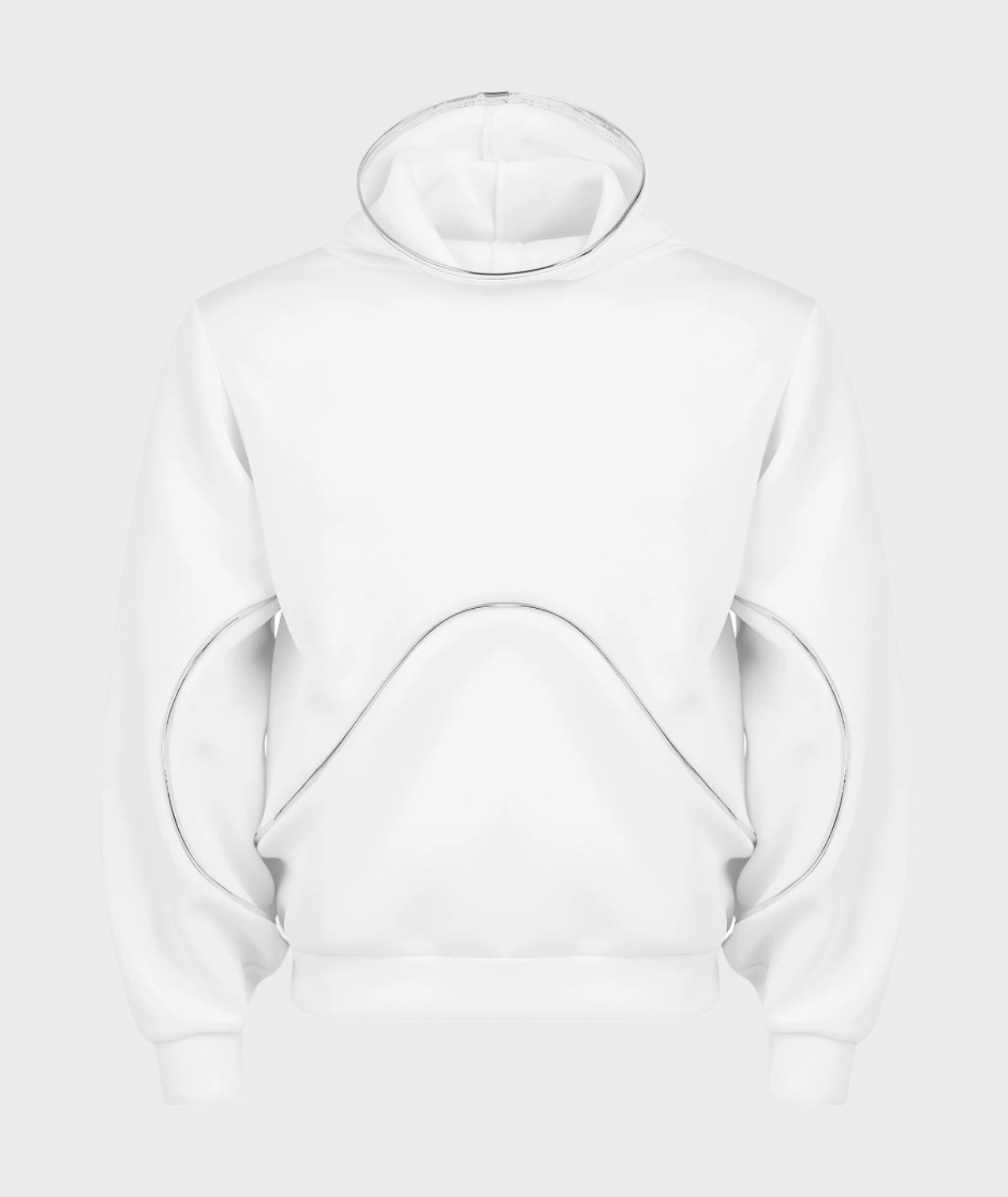 WHITE CYBER HOODIE