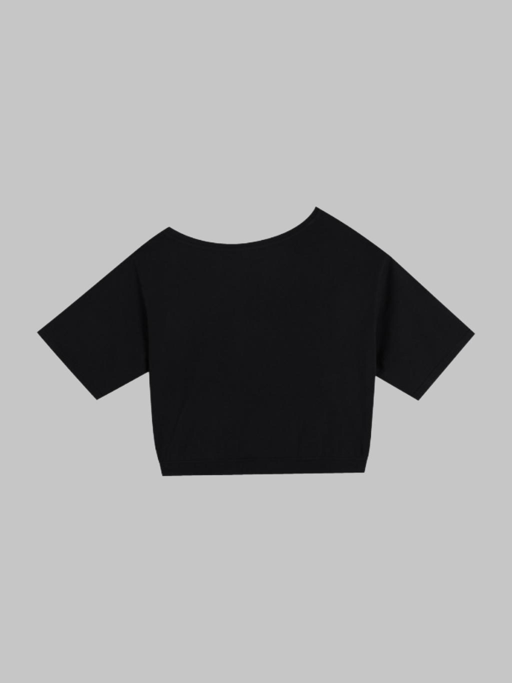 BLACK ASYMMETRICAL T