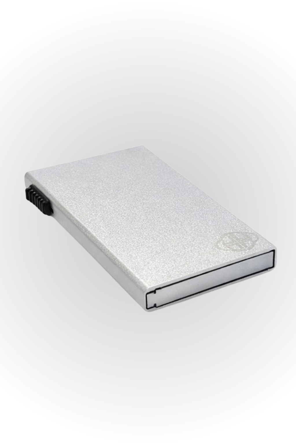 BRUSHED ALUMINUM LOGO WALLET