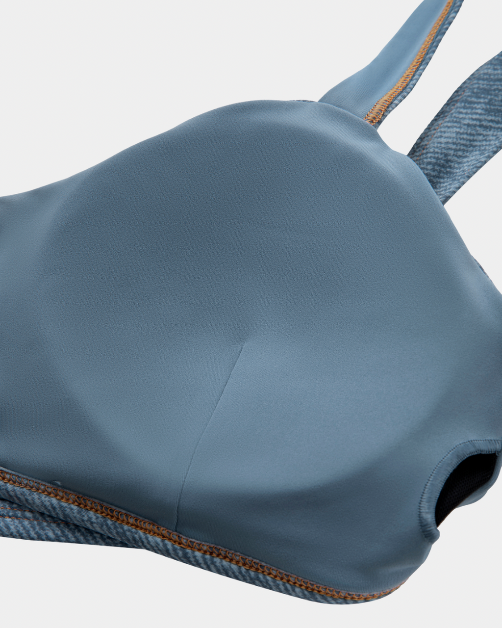LIGHT BLUE DENIM SPORTS BRA