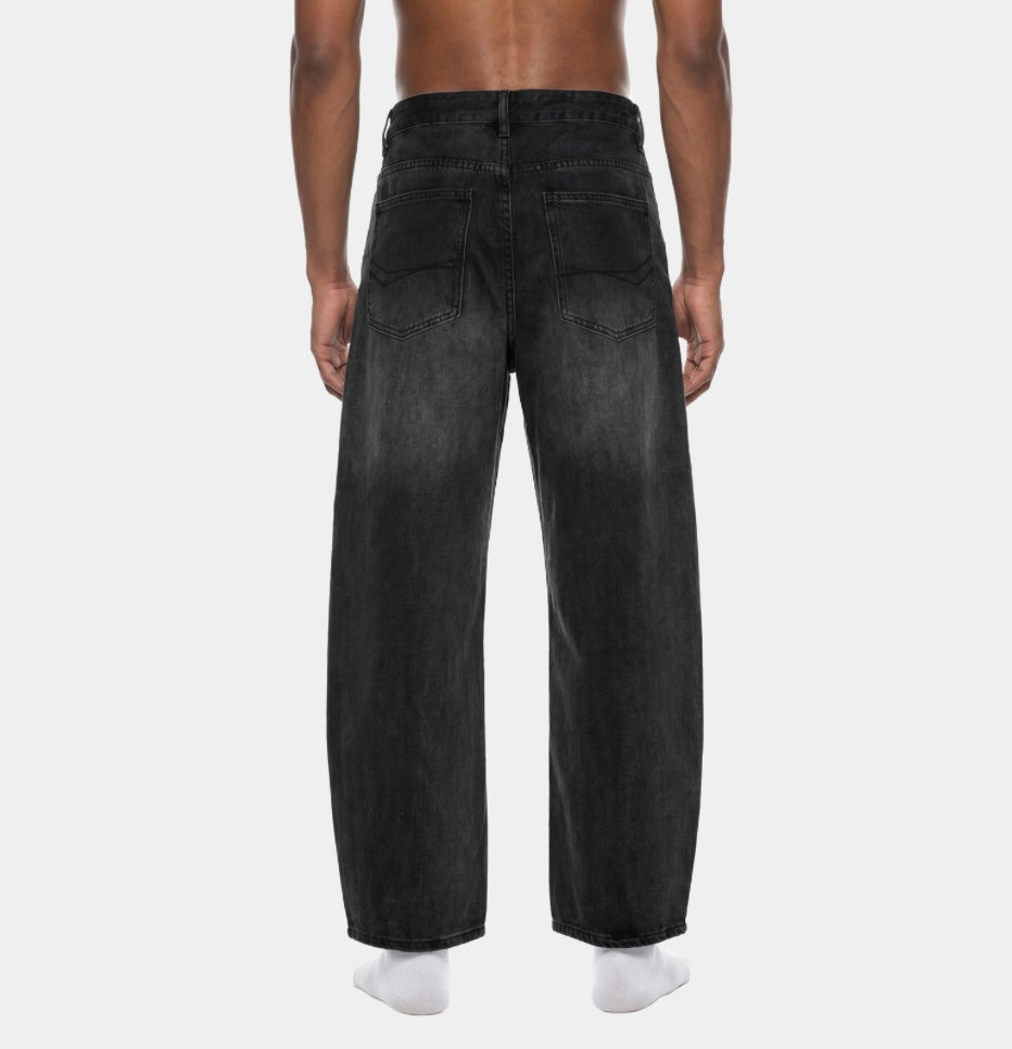 MEN'S SUNFADE BARREL LEG JEANS