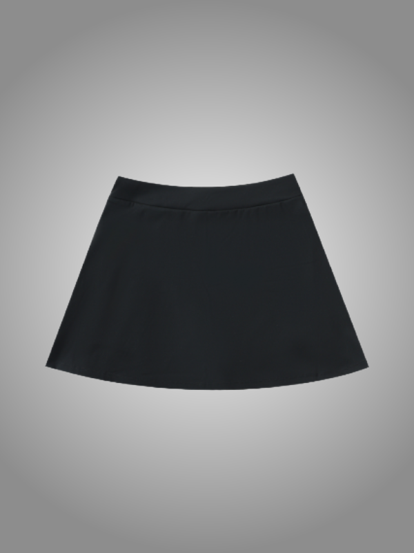 BLACK A-LINE SKIRT