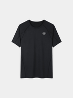 BLACK PERFORMANCE CONTRAST STITCH T