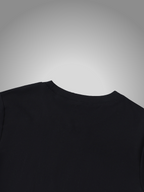 BLACK DRAWSTRING T-SHIRT