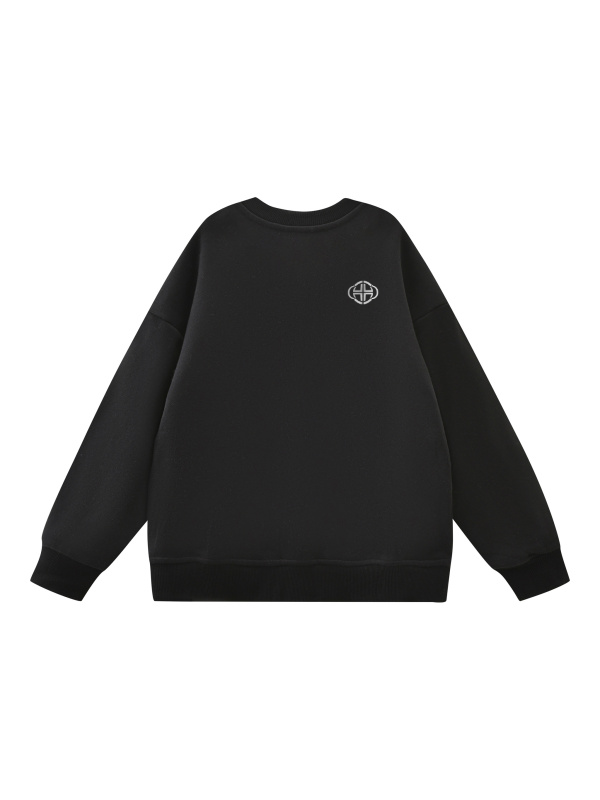 KIDS BLACK CREWNECK