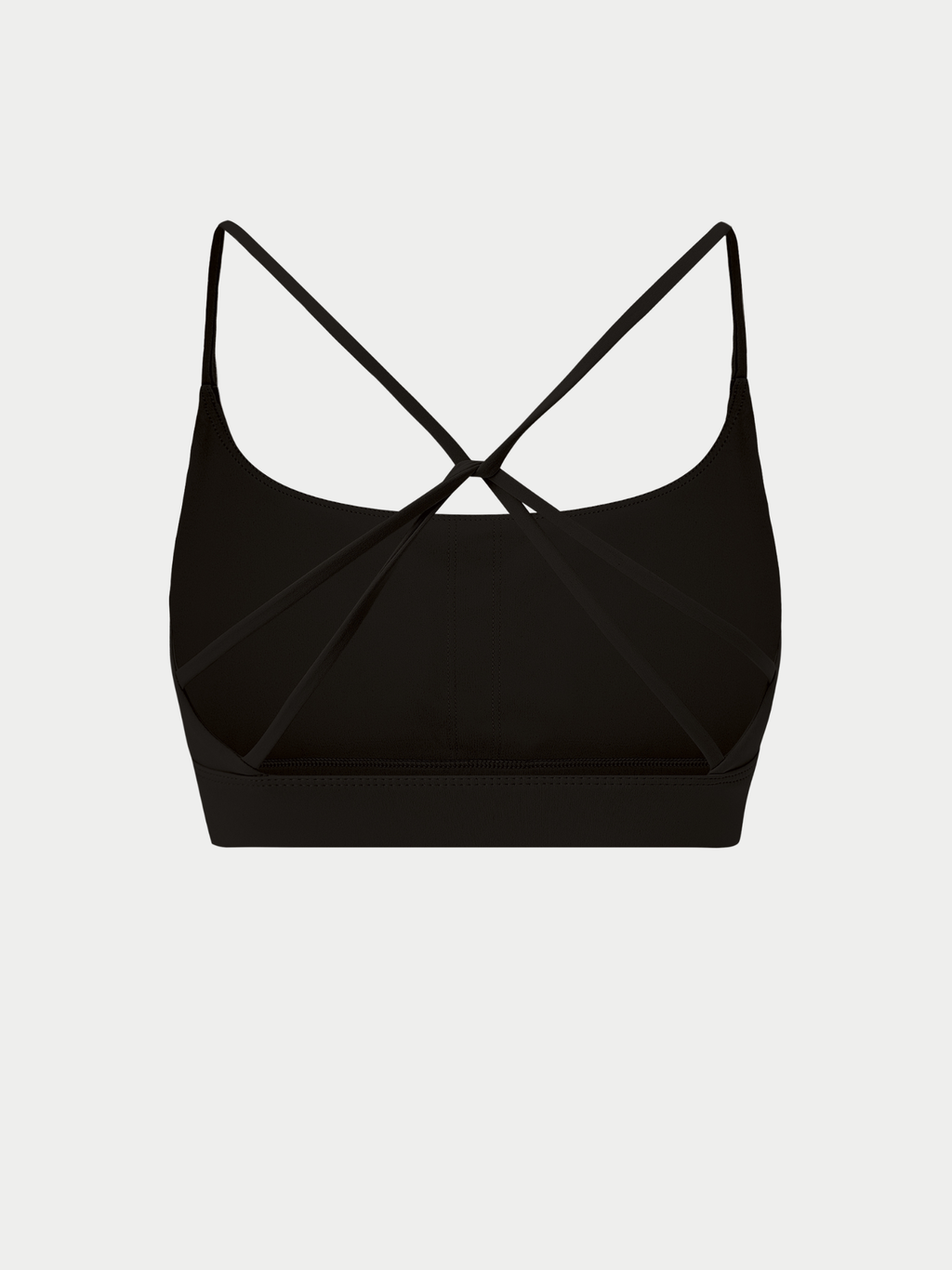 BLACK CRISS CROSS SPORTS BRA
