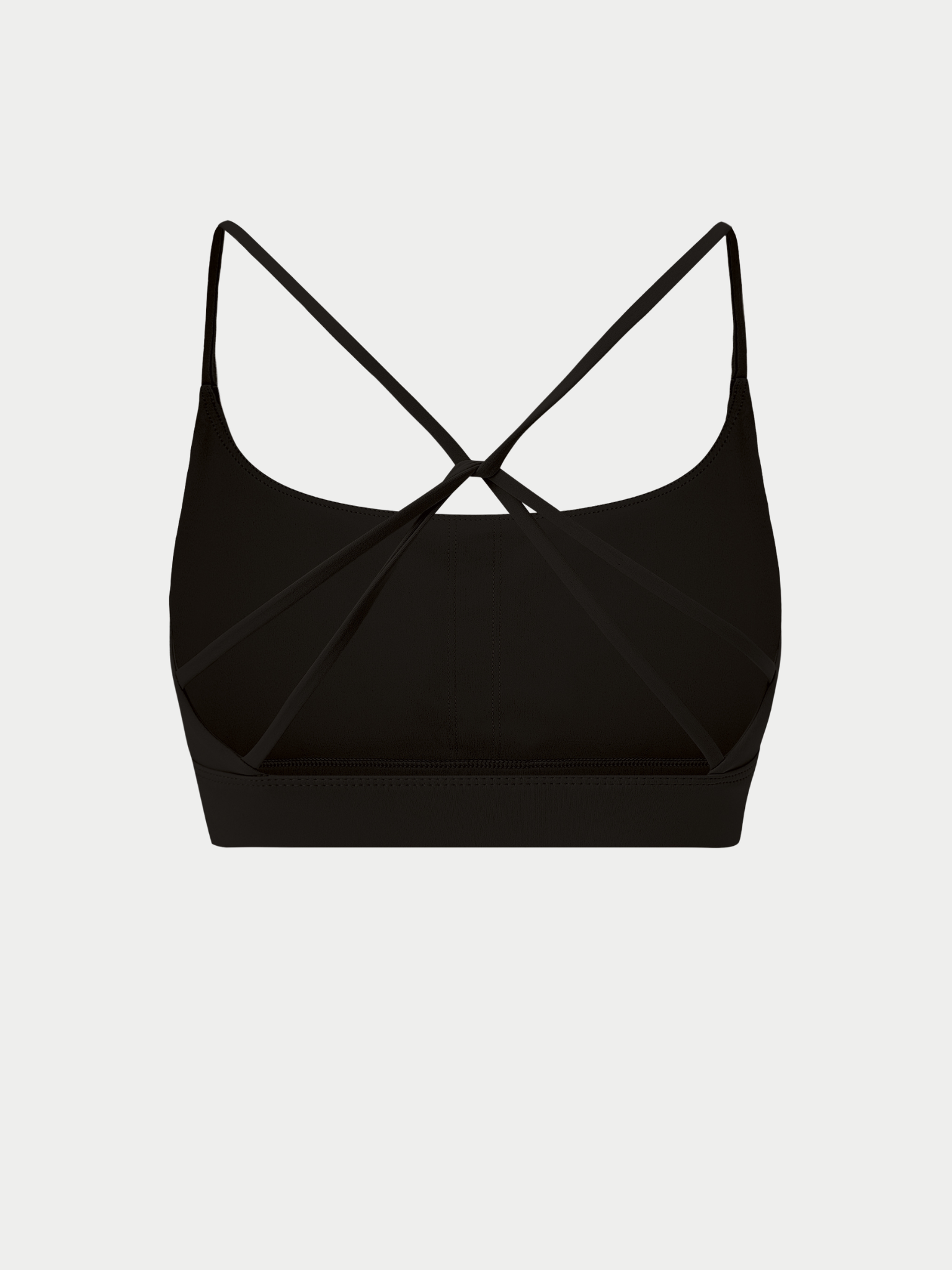 BLACK CRISS CROSS SPORTS BRA