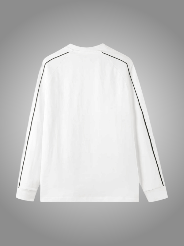 WHITE RAGLAN SWEATSHIRT