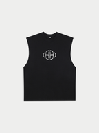 BLACK RAW EDGE TANK