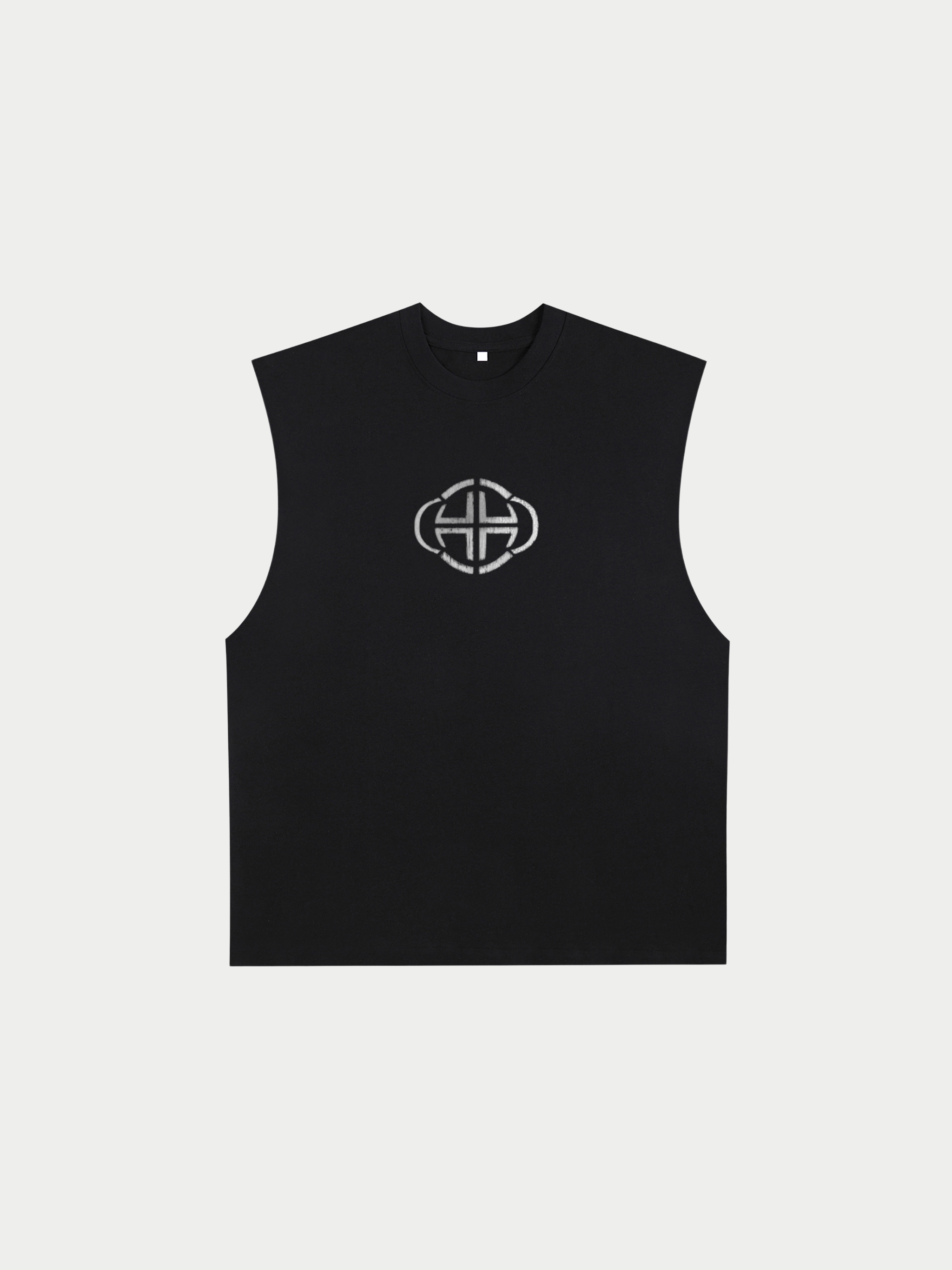 BLACK RAW EDGE TANK