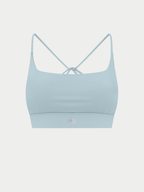 LIGHT BLUE CRISS CROSS SPORTS BRA