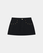 WOMEN'S STUDDED MINI SKIRT