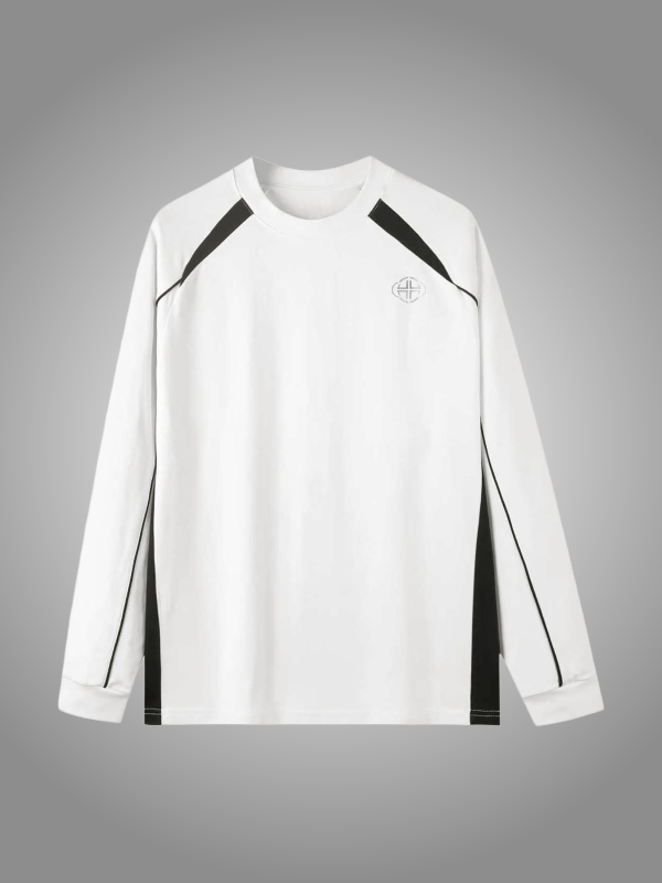 WHITE RAGLAN SWEATSHIRT