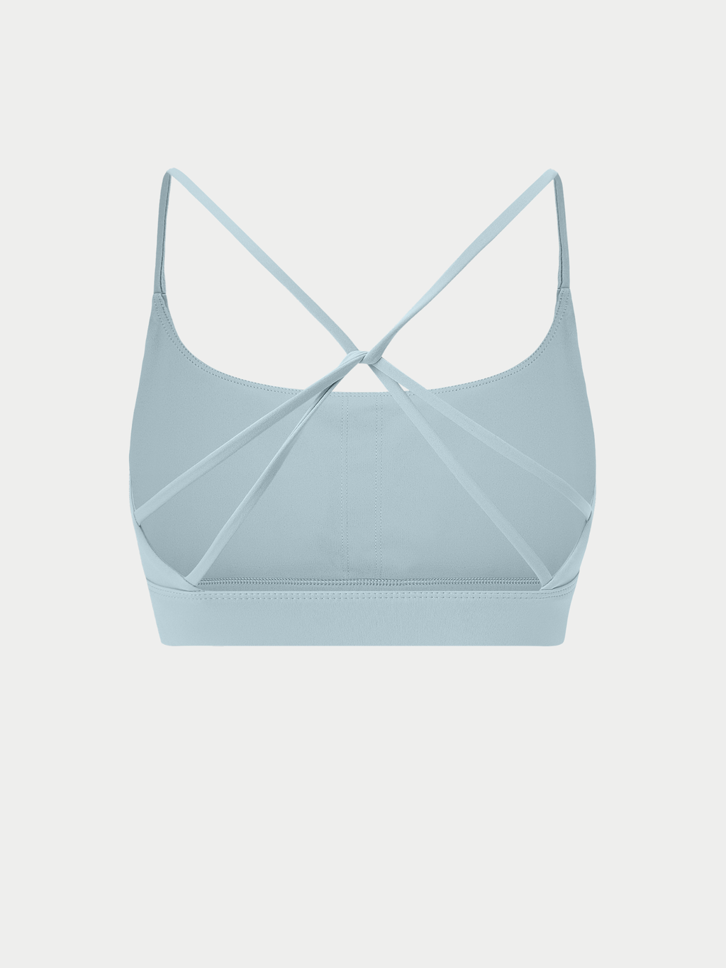 LIGHT BLUE CRISS CROSS SPORTS BRA