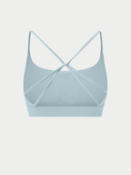 LIGHT BLUE CRISS CROSS SPORTS BRA