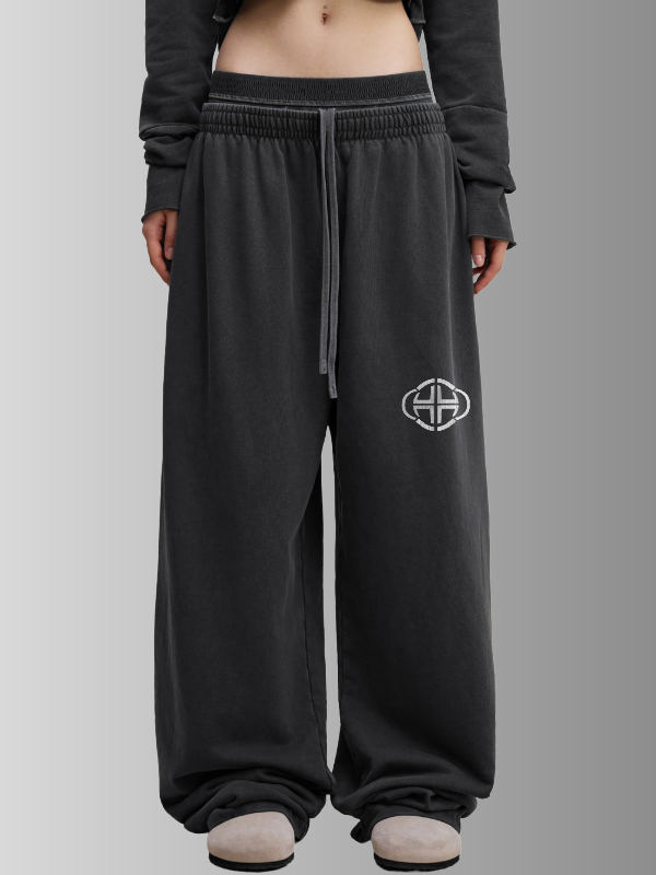BLACK WAIST SWEATPANTS