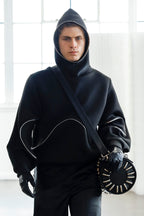 BLACK CYBER HOODIE