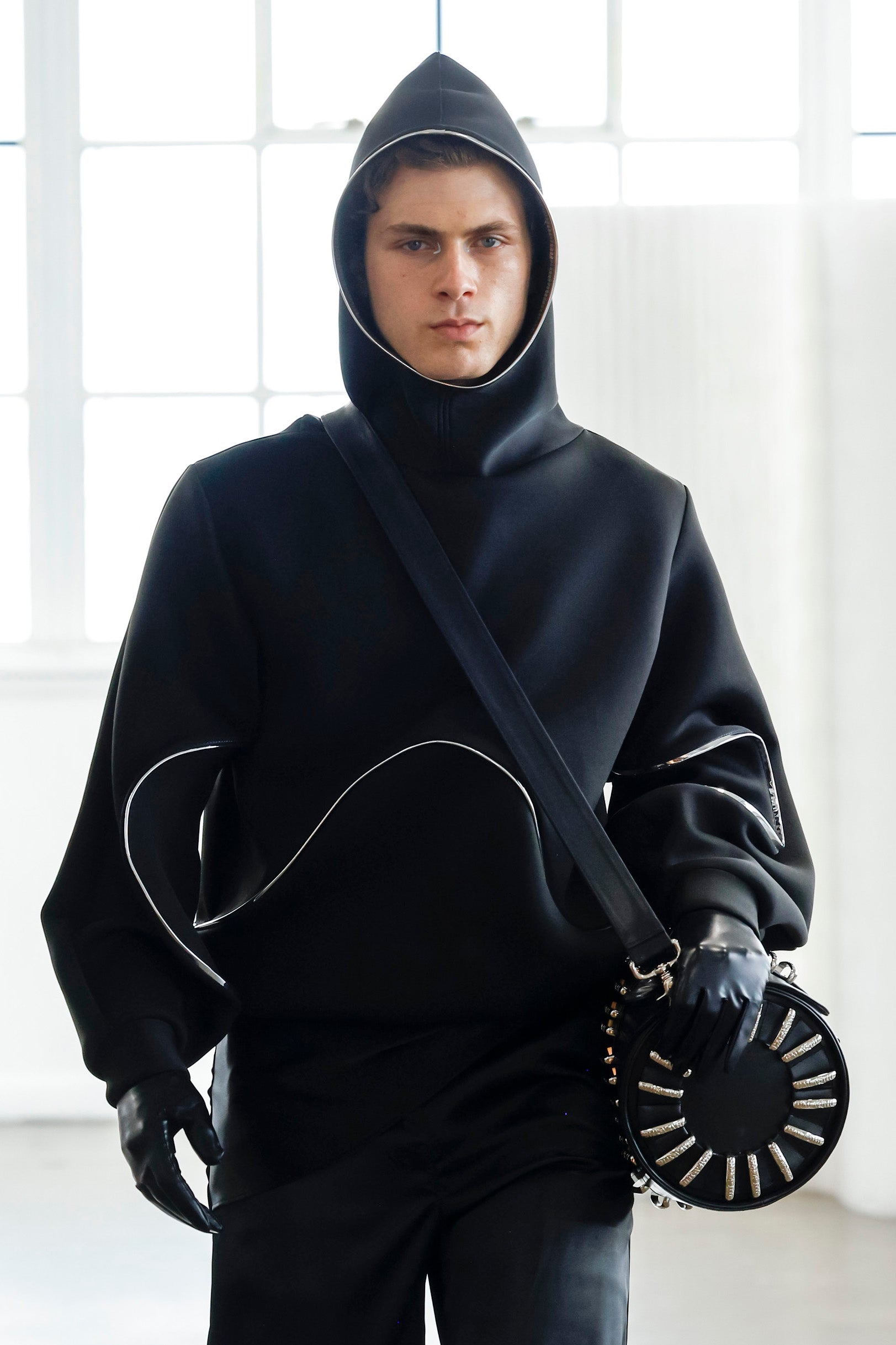 BLACK CYBER HOODIE