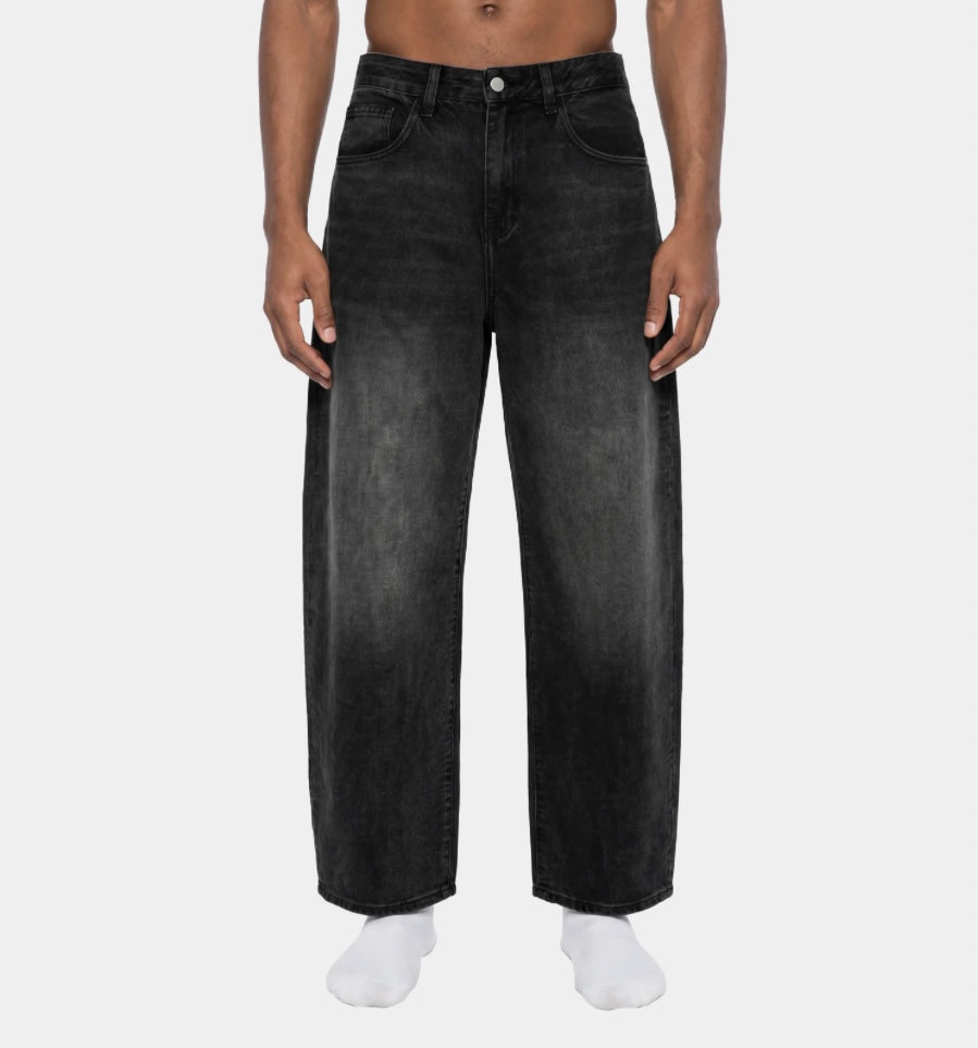 MEN'S SUNFADE BARREL LEG JEANS