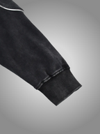 BLACK PIPED SWEATSHIRT