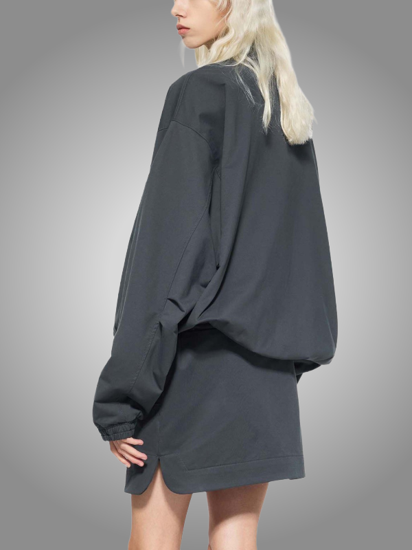 GREY BOMBER JACKET
