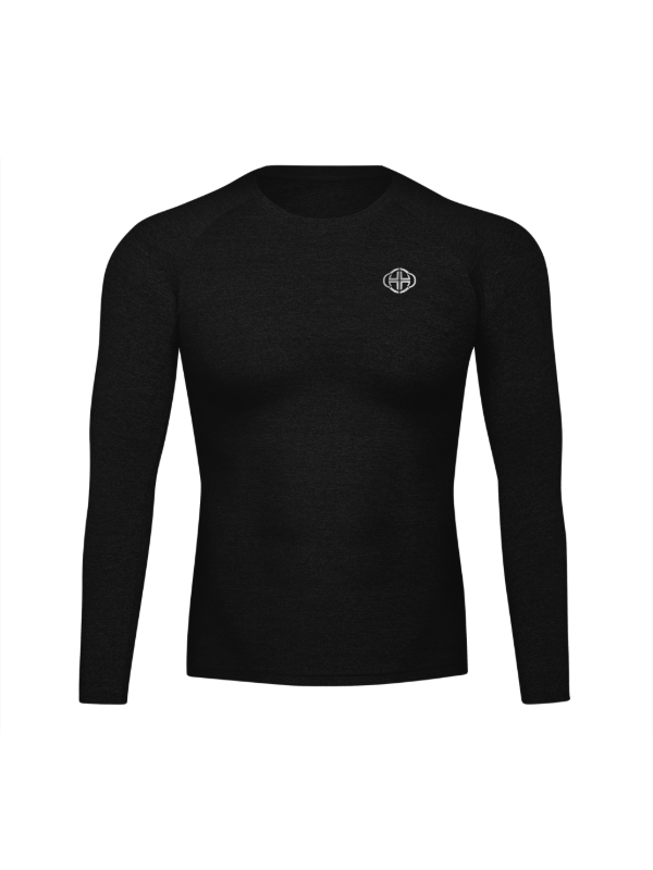 BLACK COMPRESS LONG-SLEEVE
