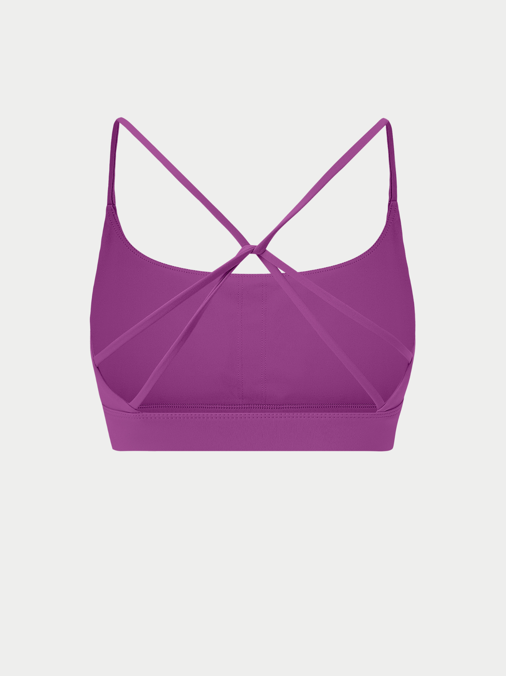 PURPLE CRISS CROSS SPORTS BRA
