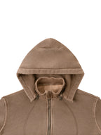 MARRÓN ELITE CROPPED JACKET