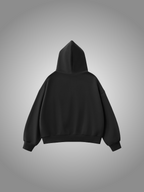 BLACK FULL-ZIP HOODIE
