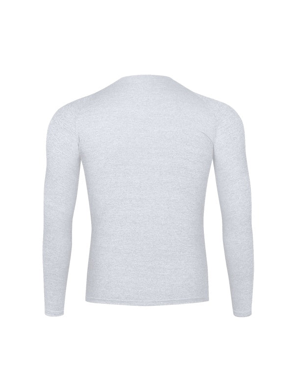 WHITE COMPRESS LONG-SLEEVE