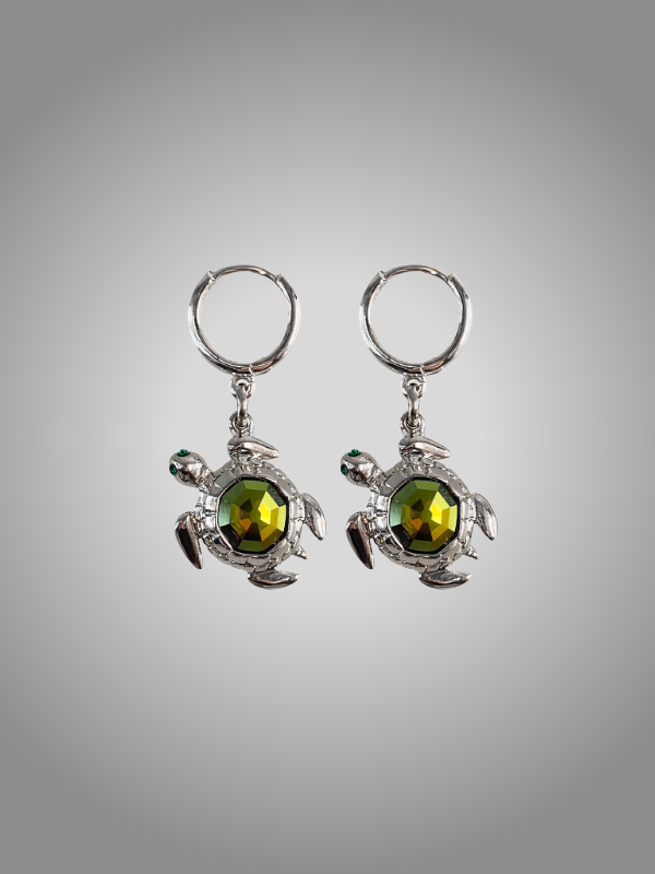 SWAROVSKI TURTLE EARRINGS