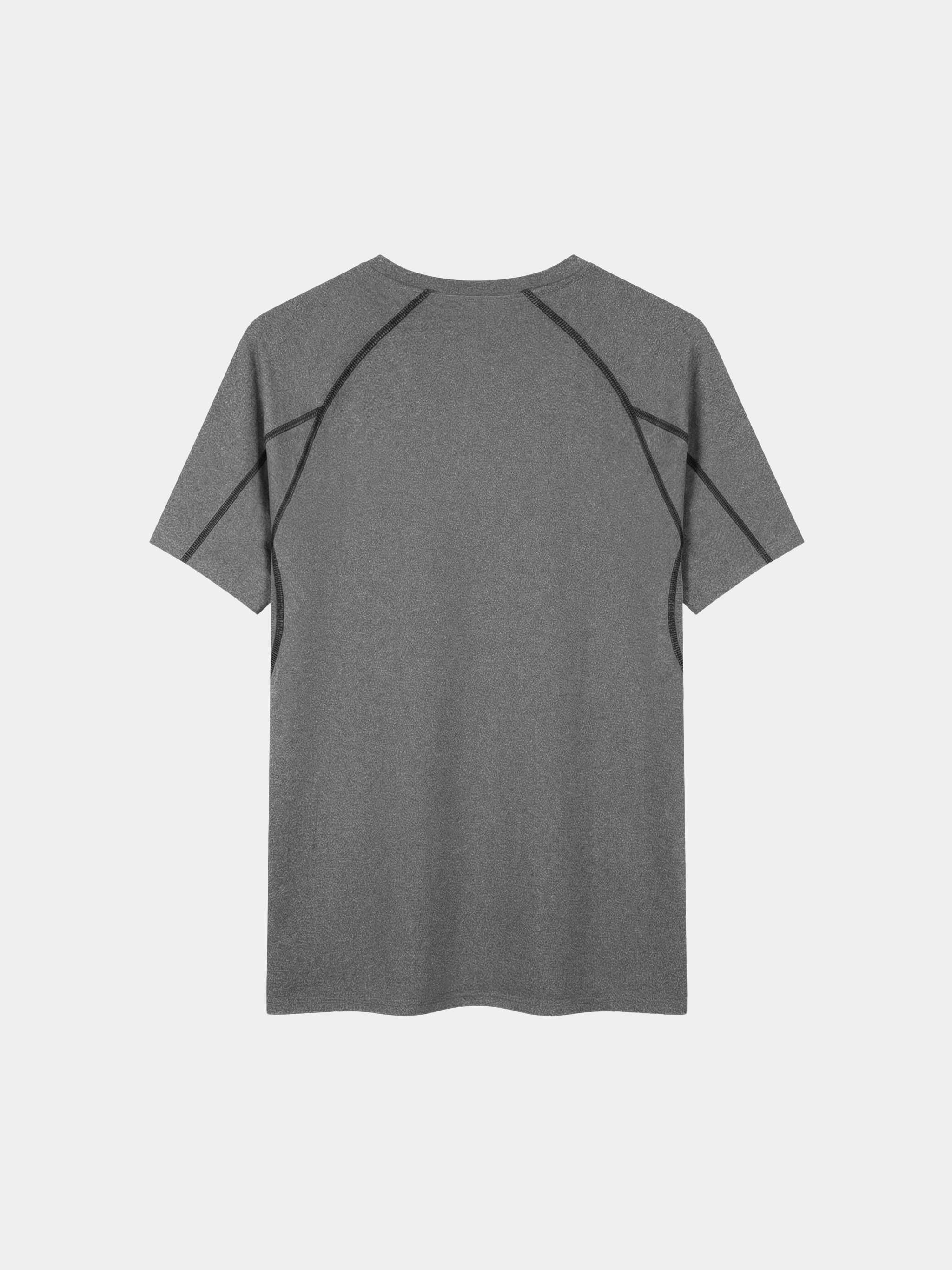 GREY PERFORMANCE CONTRAST STITCH T