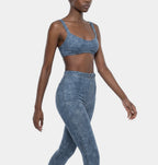 LIGHT BLUE DENIM SPORTS BRA
