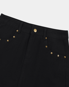WOMEN'S STUDDED MINI SKIRT