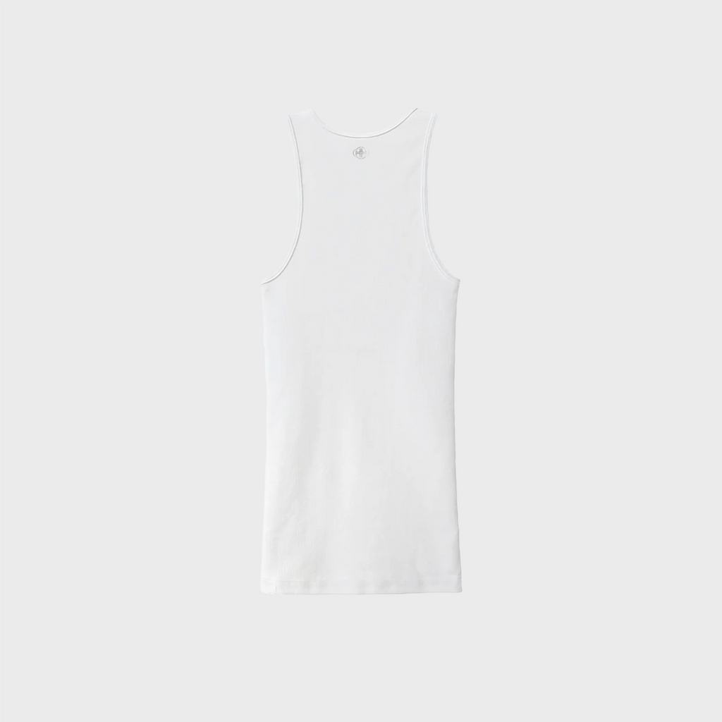 WHITE RIBBED LOGO TANK BUNDLE