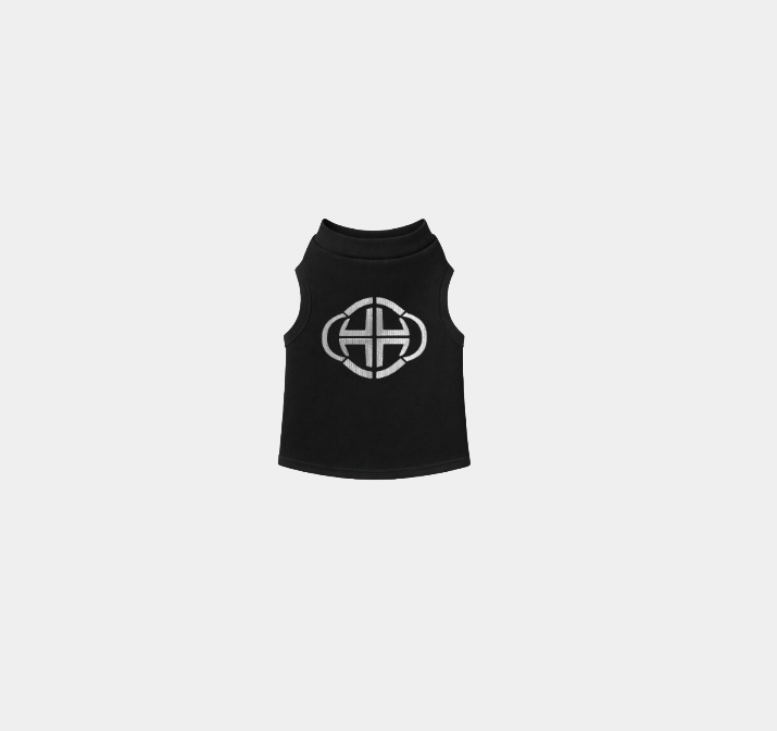 BLACK PET FLEECE VEST
