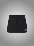 BLACK DRAWSTRING SKIRT