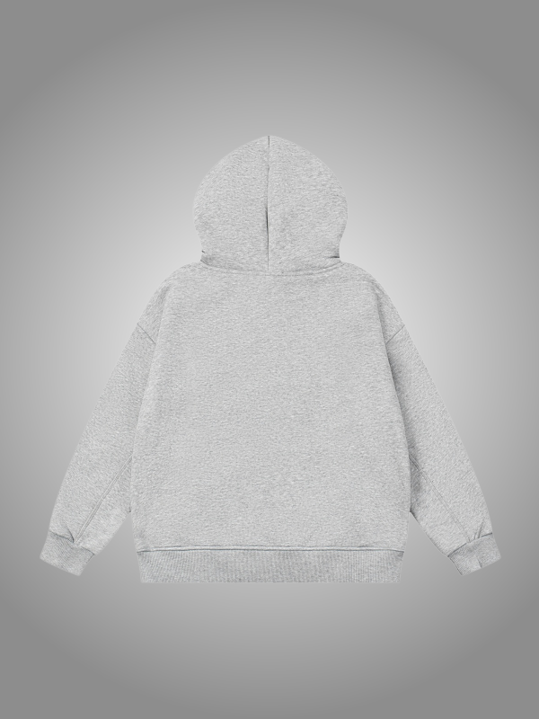 GREY KIDS FLEECE HOODIE