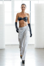 WHITE FLAP PANTS
