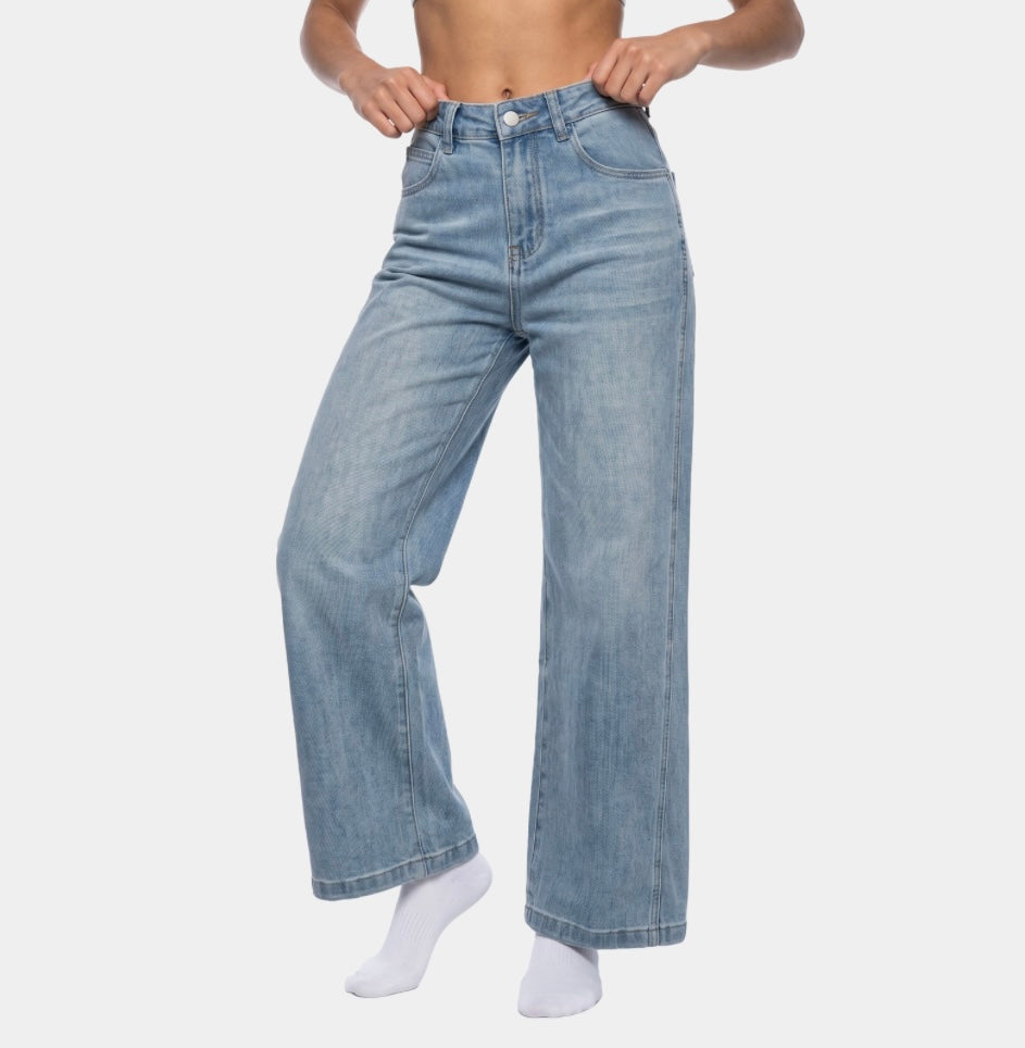 WOMEN'S HIGH RISE WIDE LEG JEANS