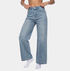 WOMEN'S HIGH RISE WIDE LEG JEANS