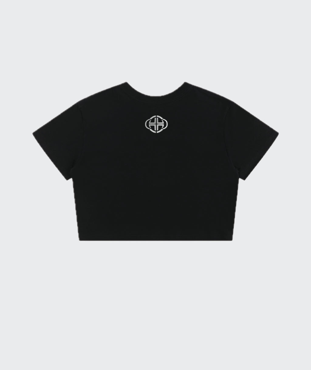 BLACK CROPPED T