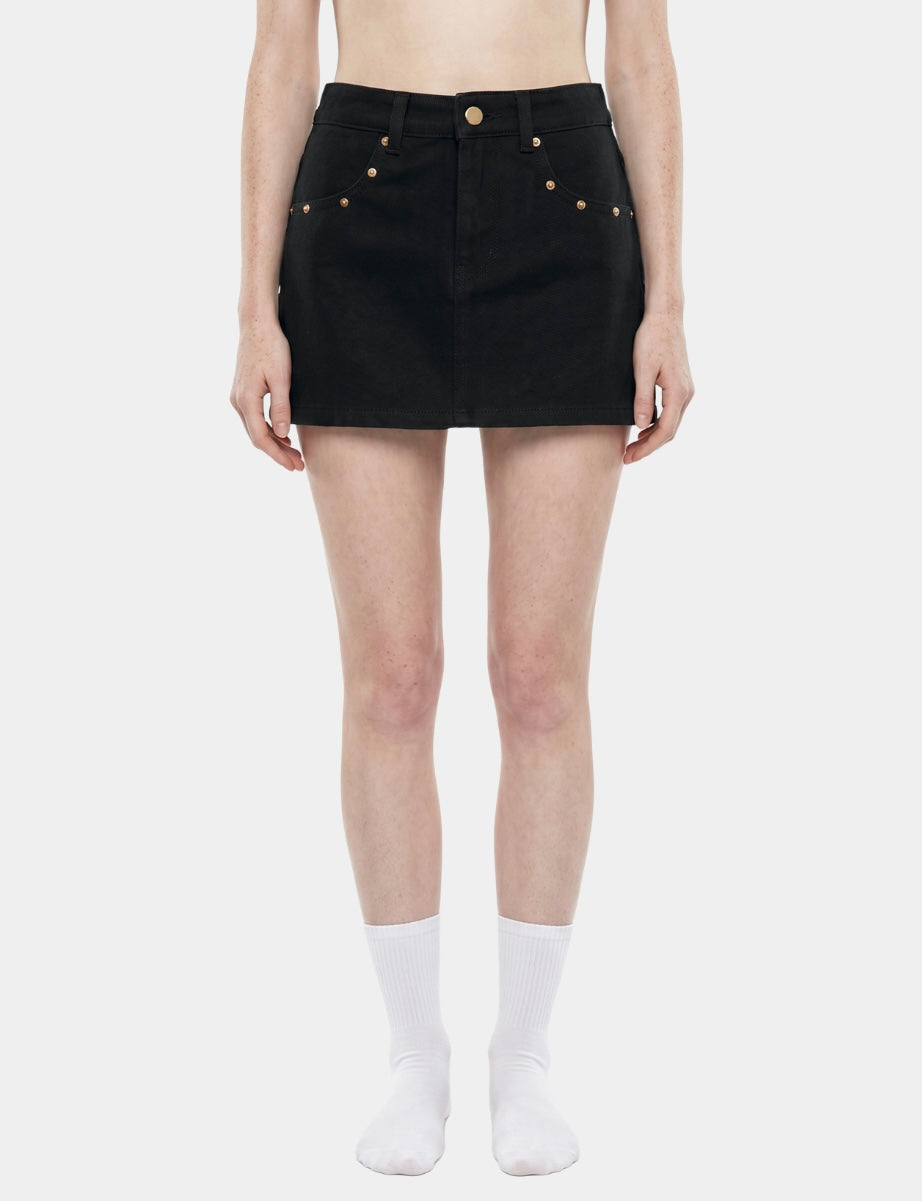 WOMEN'S STUDDED MINI SKIRT