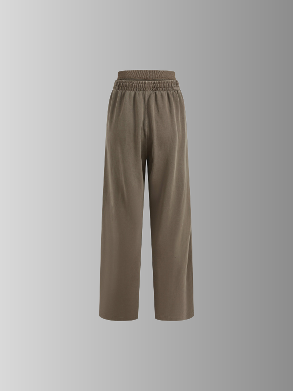 BROWN WAIST SWEATPANTS
