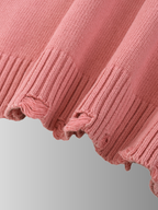 PINK FRAYED SWEATER