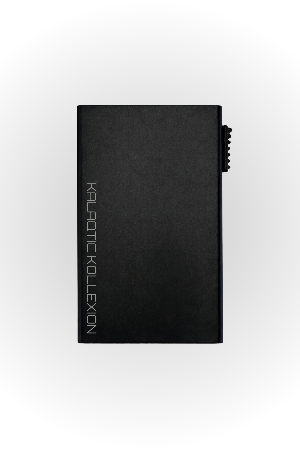 BLACK ALUMINUM LOGO WALLET