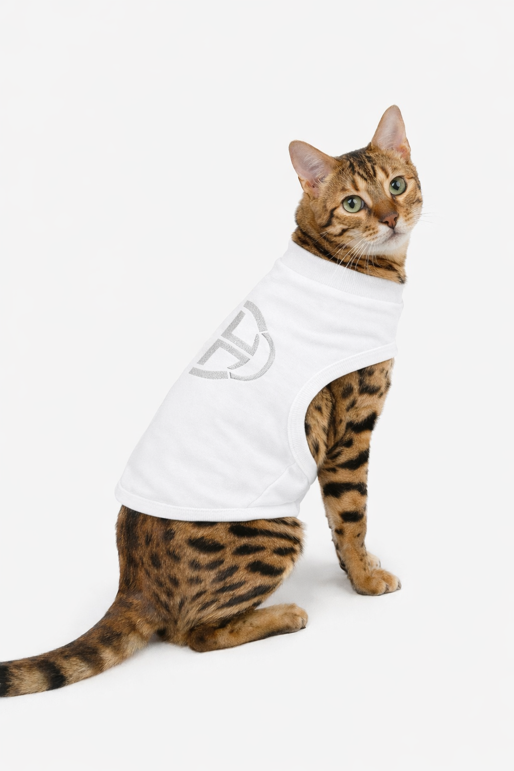 WHITE PET FLEECE VEST