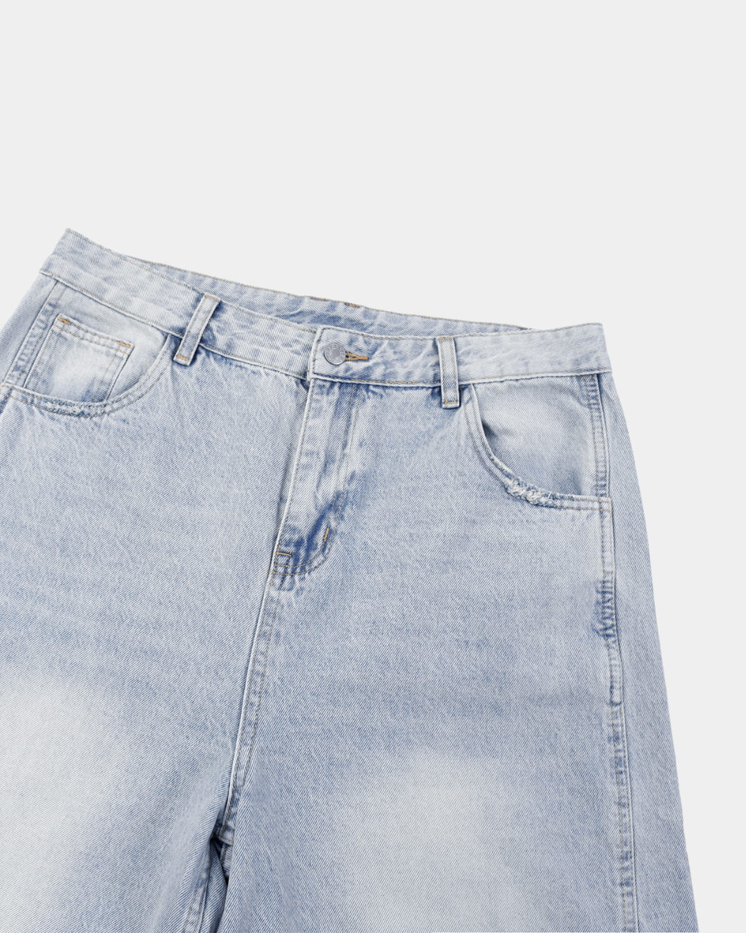 MEN'S LIGHT WASH SUNFADE BARREL LEG JEANS