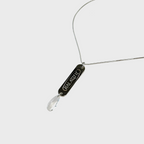 BRANDED NECKLACE + CLEAR CHARM
